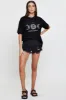 Black Graphic T Shirt Short Sleeve sold by Ally Fashion