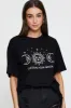 Black Graphic T Shirt Short Sleeve sold by Ally Fashion