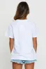 White Graphic T Shirt Short Sleeve sold by Ally Fashion
