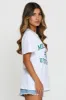 White Graphic T Shirt Short Sleeve sold by Ally Fashion
