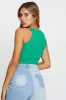 Green Crop Top Ribbed sold by Ally Fashion