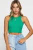 Green Crop Top Ribbed sold by Ally Fashion