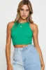 Green Crop Top Ribbed sold by Ally Fashion