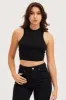 Black Crop Top sold by Ally Fashion