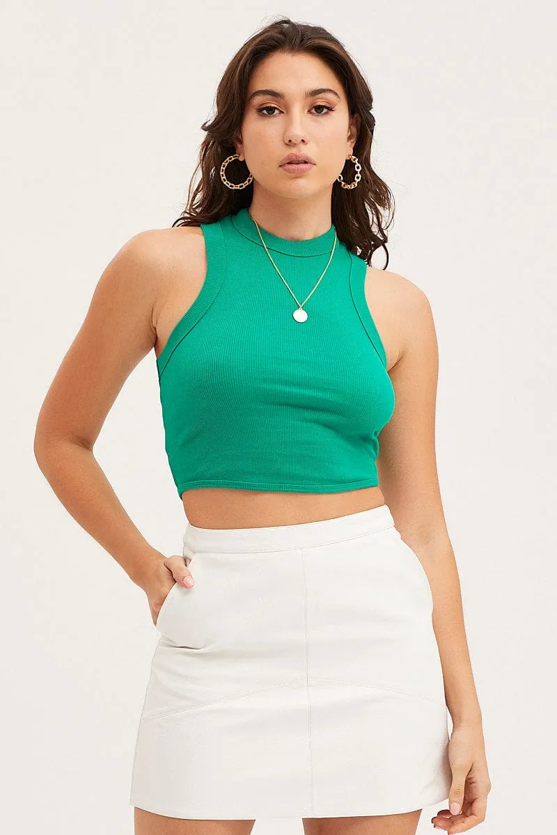 Green Crop Top sold by Ally Fashion