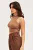 Brown Crop Top sold by Ally Fashion