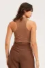Brown Crop Top sold by Ally Fashion