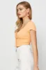 Orange Crop Top Short Sleeve sold by Ally Fashion