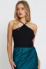 Black Halter Top sold by Ally Fashion