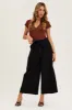 Brown Off Shoulder Rib Bodysuit sold by Ally Fashion