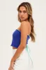 Blue Knit Crop Top sold by Ally Fashion