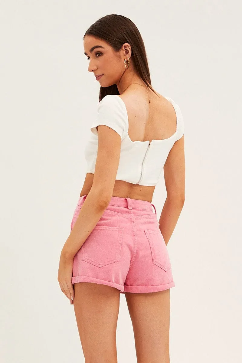 White Zip Detail Top sold by Ally Fashion product image thumbnail 5
