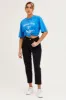 Blue Crew Neck Oversized Tee sold by Ally Fashion