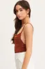 Brown Slinky Bodysuit Cowl Neck sold by Ally Fashion
