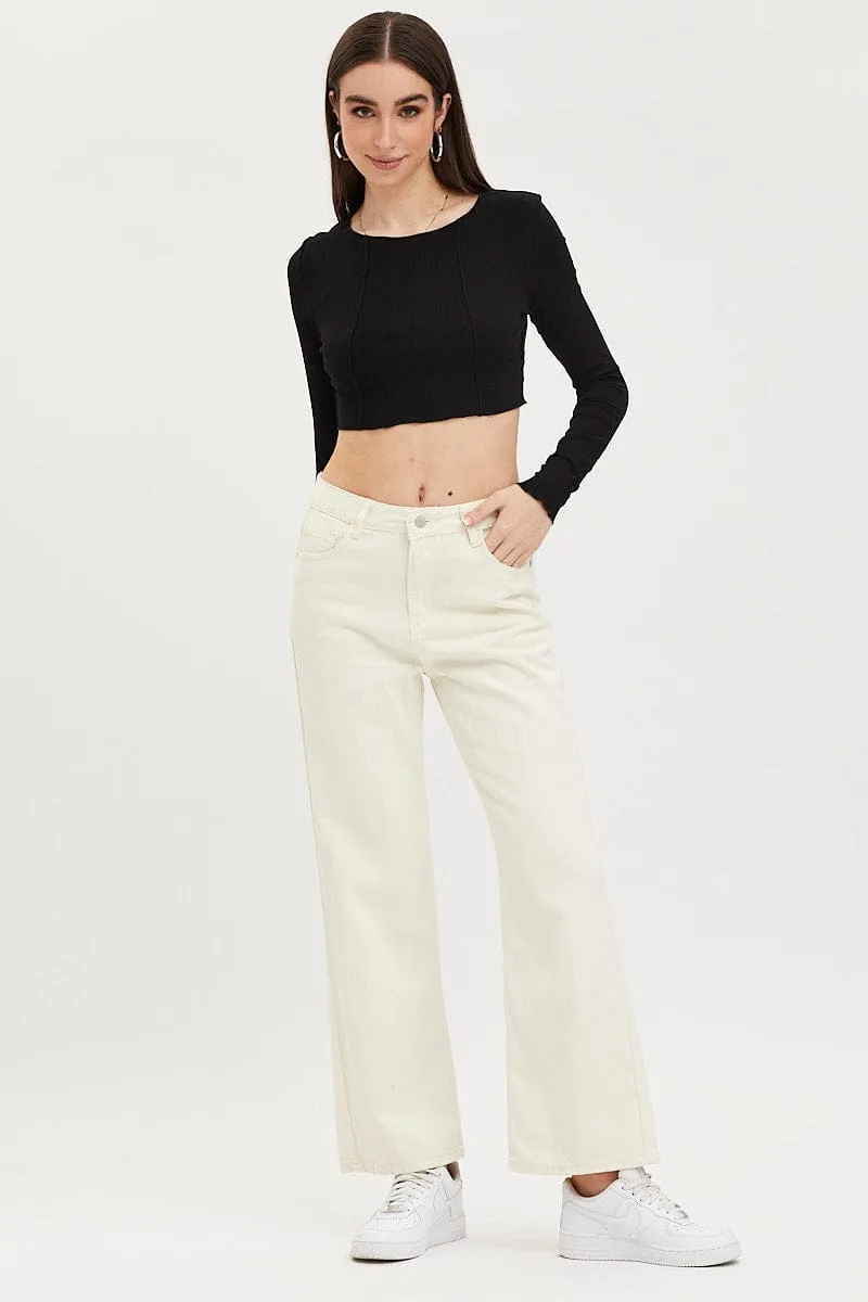 Black Bust Detail Top Long Sleeve sold by Ally Fashion product image thumbnail 3