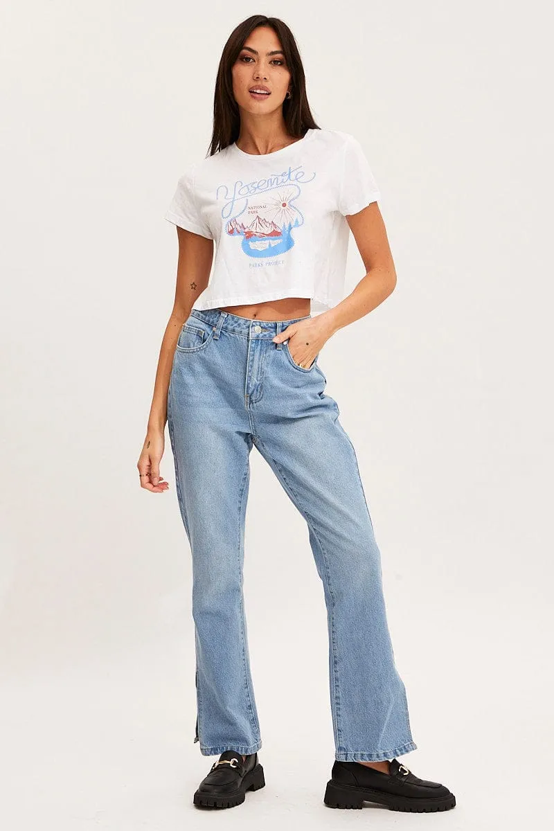 White T Shirt Short Sleeve sold by Ally Fashion product image thumbnail 2