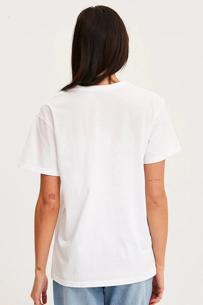 White T-Shirt Short Sleeve sold by Ally Fashion product image thumbnail 5