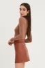 Brown Bodysuit Long Sleeve sold by Ally Fashion