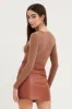 Brown Bodysuit Long Sleeve sold by Ally Fashion