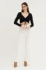 Black Rib Crop Top Long Sleeve sold by Ally Fashion