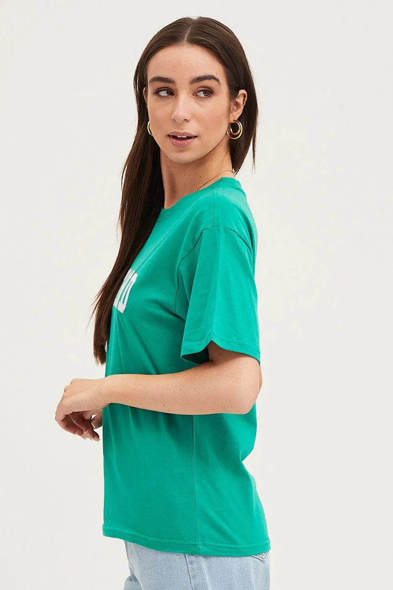 Green T Shirt Short Sleeve sold by Ally Fashion product image thumbnail 4
