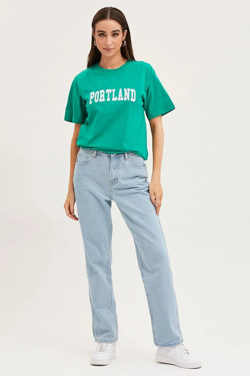 Green T Shirt Short Sleeve sold by Ally Fashion product image thumbnail 2