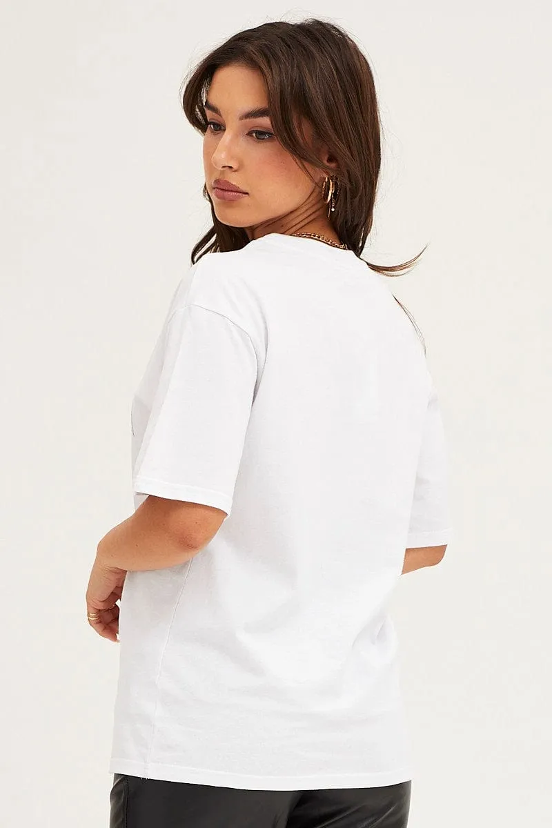 White T Shirt Short Sleeve sold by Ally Fashion product image thumbnail 5