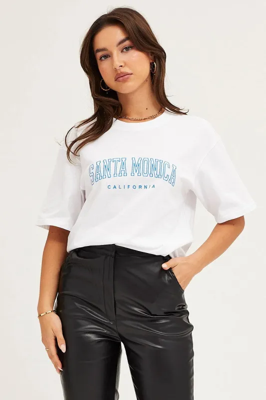 White T Shirt Short Sleeve sold by Ally Fashion