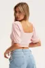 Pink Crop Top Short Sleeve sold by Ally Fashion