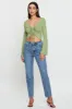 Green Crop Top Long Sleeve sold by Ally Fashion