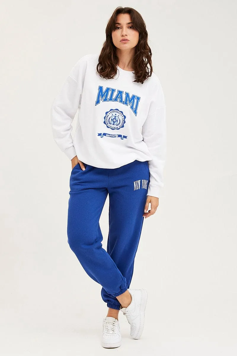 White Sweater Long Sleeve Embroided sold by Ally Fashion product image thumbnail 2