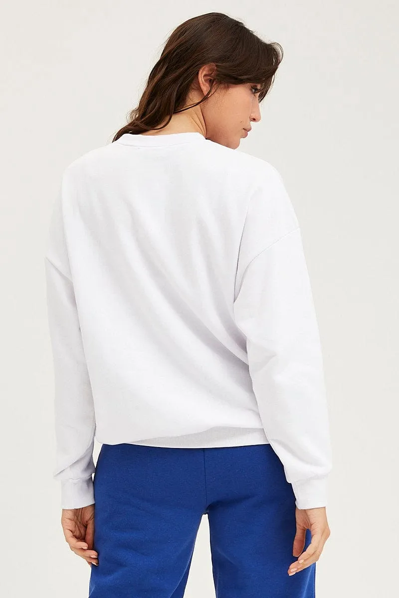 White Sweater Long Sleeve Embroided sold by Ally Fashion product image thumbnail 5