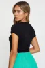 Black Crop Top Short Sleeve sold by Ally Fashion