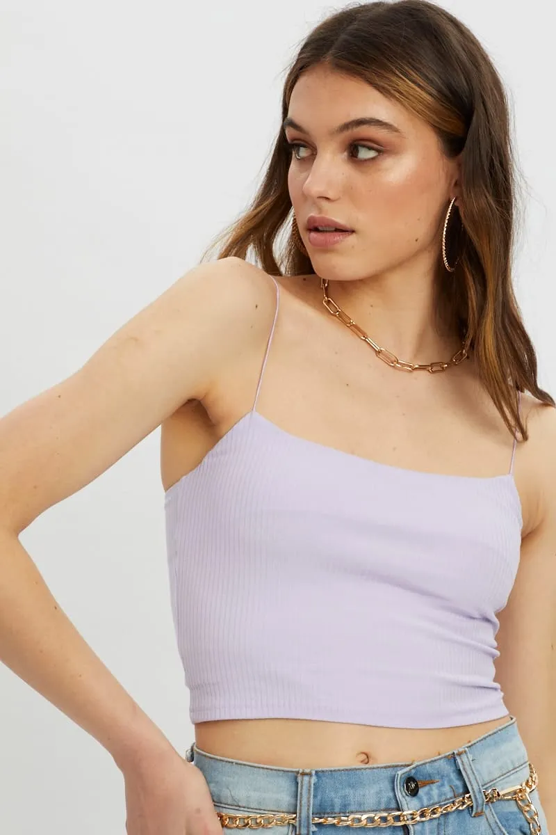 Purple Bungee Strap Scoop Neck Cami sold by Ally Fashion product image thumbnail 4