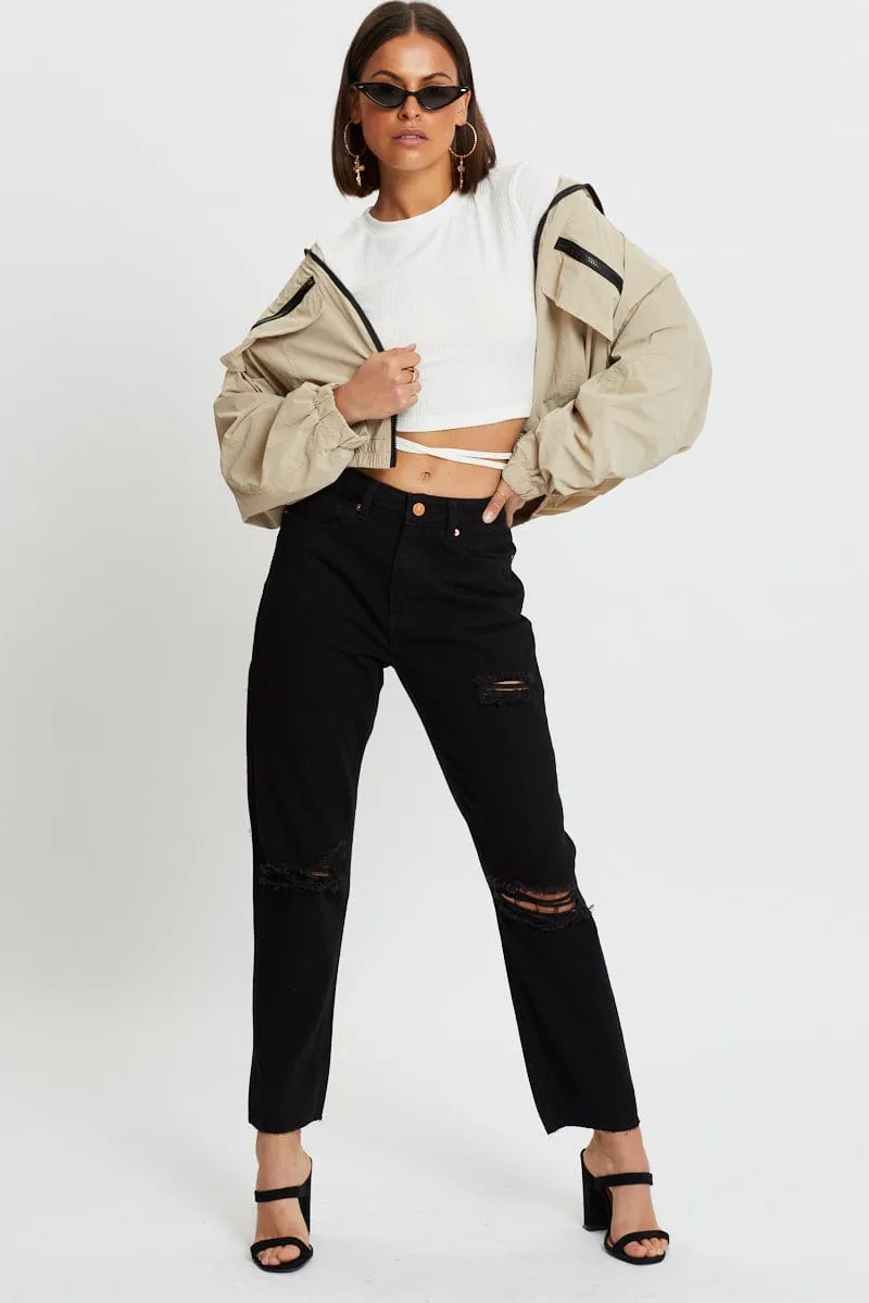 White Tie Waist Top sold by Ally Fashion product image thumbnail 5