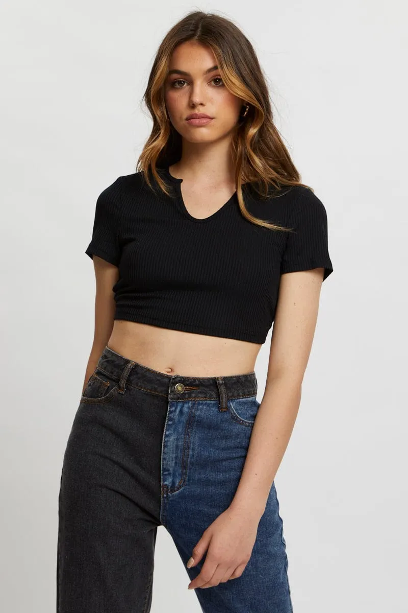 Black Tie Back Top Cut Out sold by Ally Fashion