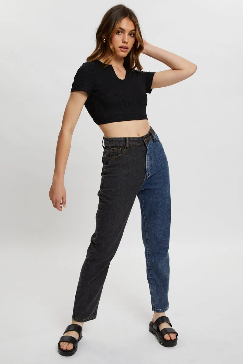 Black Tie Back Top Cut Out sold by Ally Fashion product image thumbnail 5