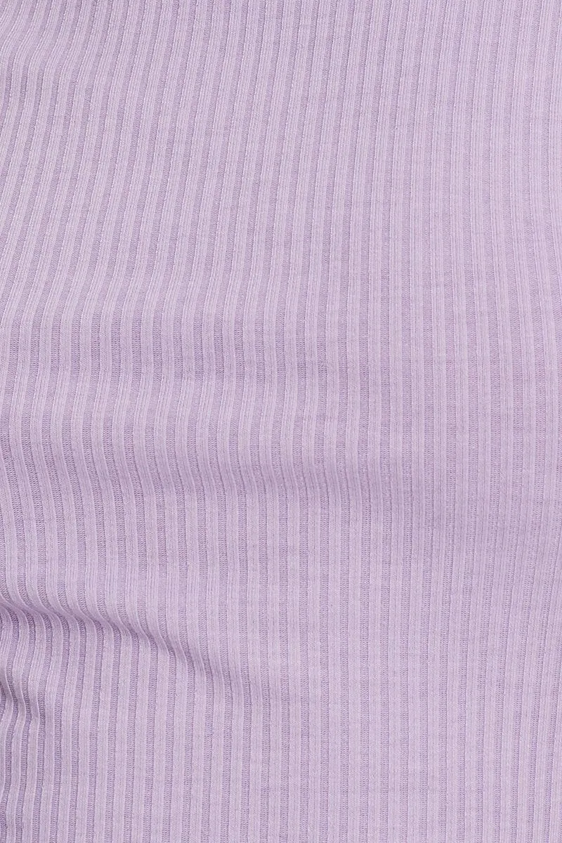 Purple Lace Up Backless Crop Tee sold by Ally Fashion product image thumbnail 5