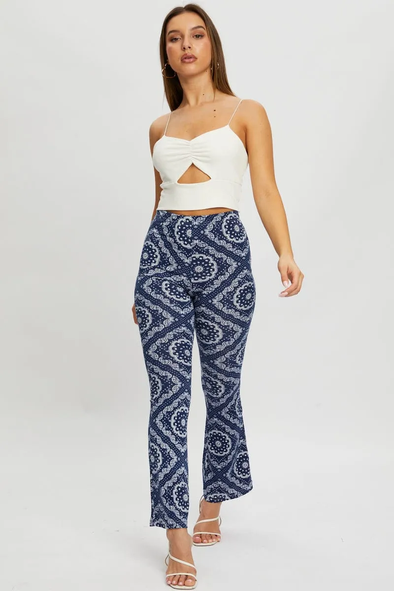 White Bungee Strap Cut Out Rib Crop Top sold by Ally Fashion product image thumbnail 5