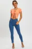 Orange Tie Front Short Sleeve Crop Top sold by Ally Fashion