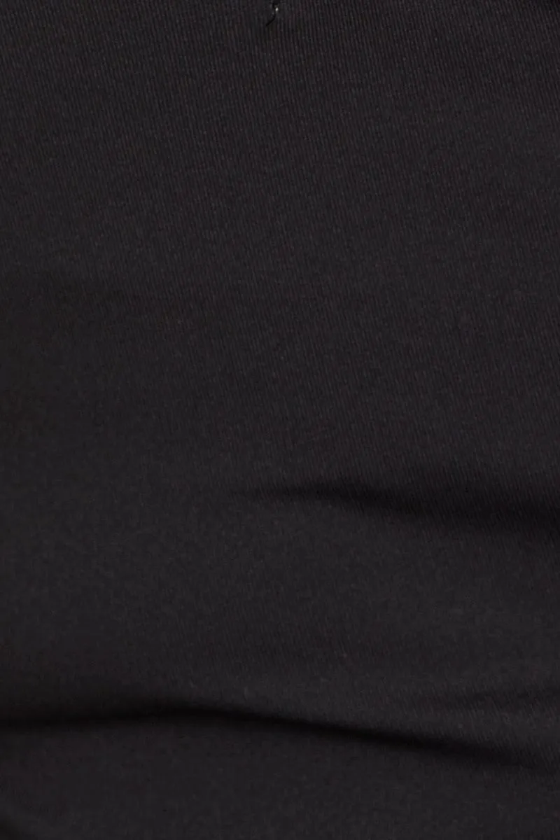 Black Deep V Crop Top sold by Ally Fashion product image thumbnail 5