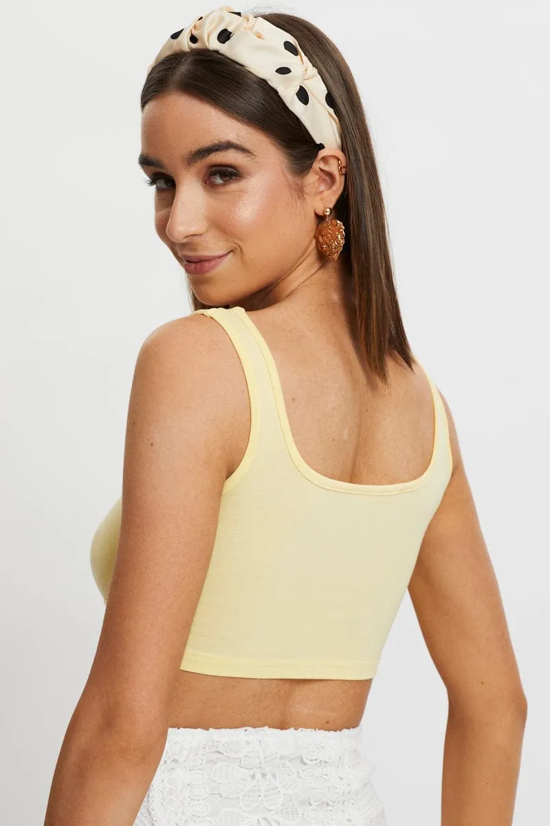 Light Must Drawstring Cut Out Rib Crop Top sold by Ally Fashion product image thumbnail 3