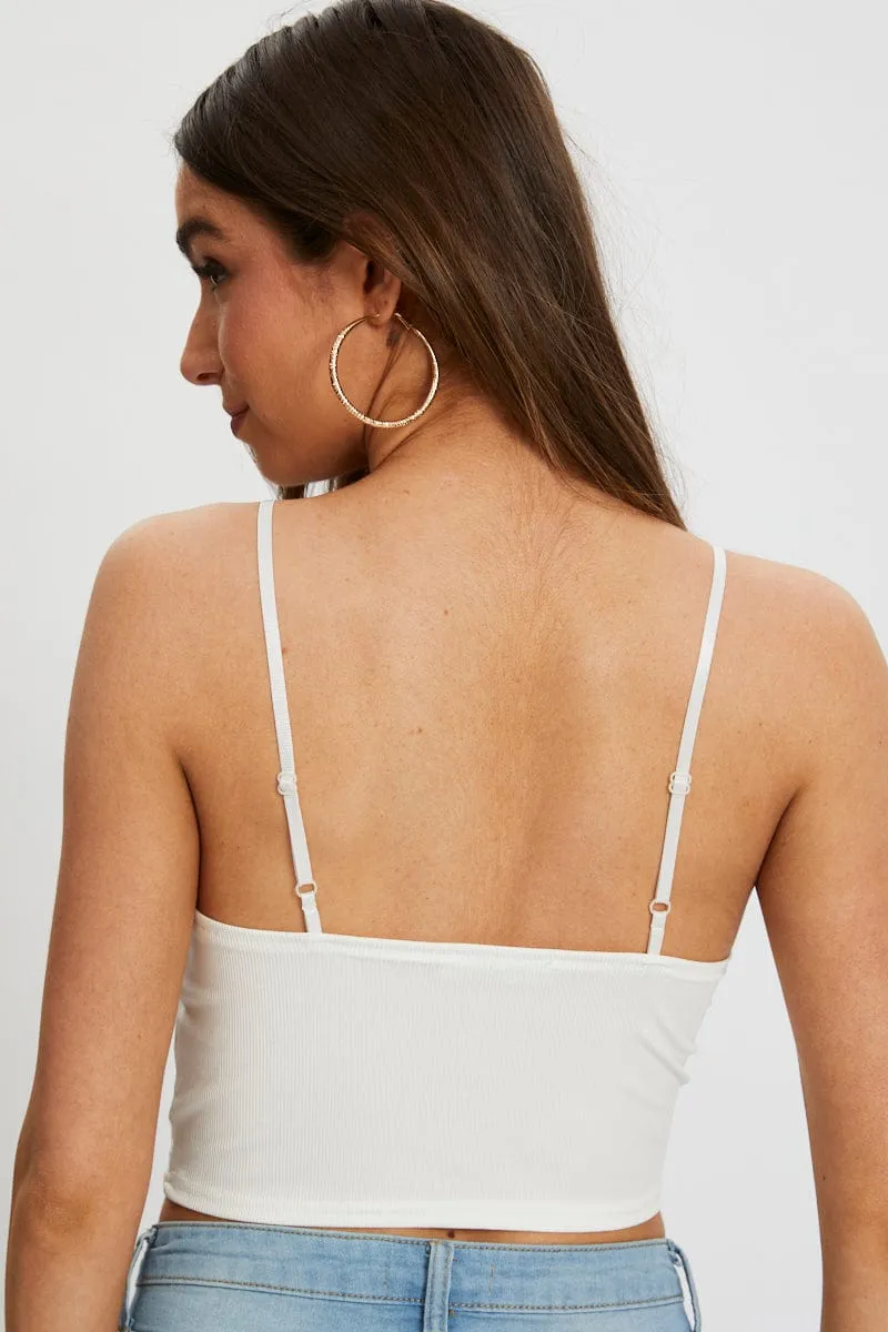 White Top Cami Lace sold by Ally Fashion product image thumbnail 3