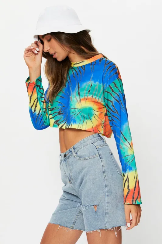 Multi Tie Dye Sweater sold by Ally Fashion