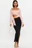 Pink Scoop Neck Tie Top sold by Ally Fashion