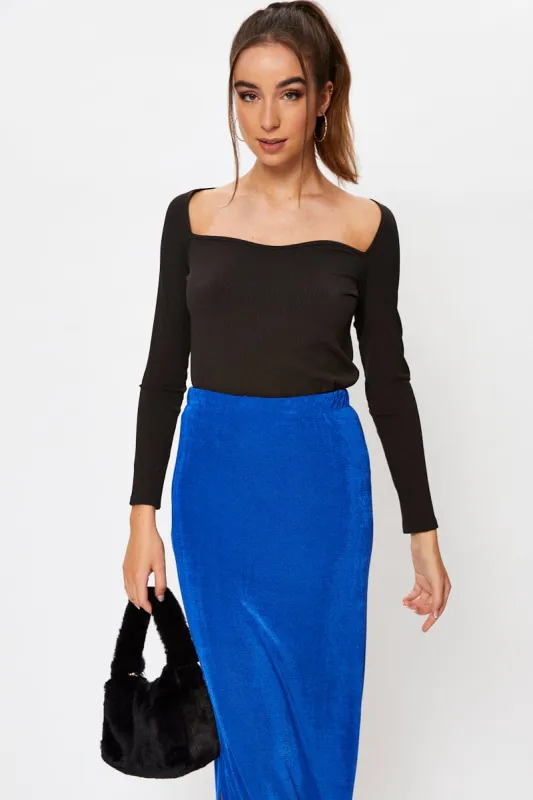 Black Top Sweetheart sold by Ally Fashion