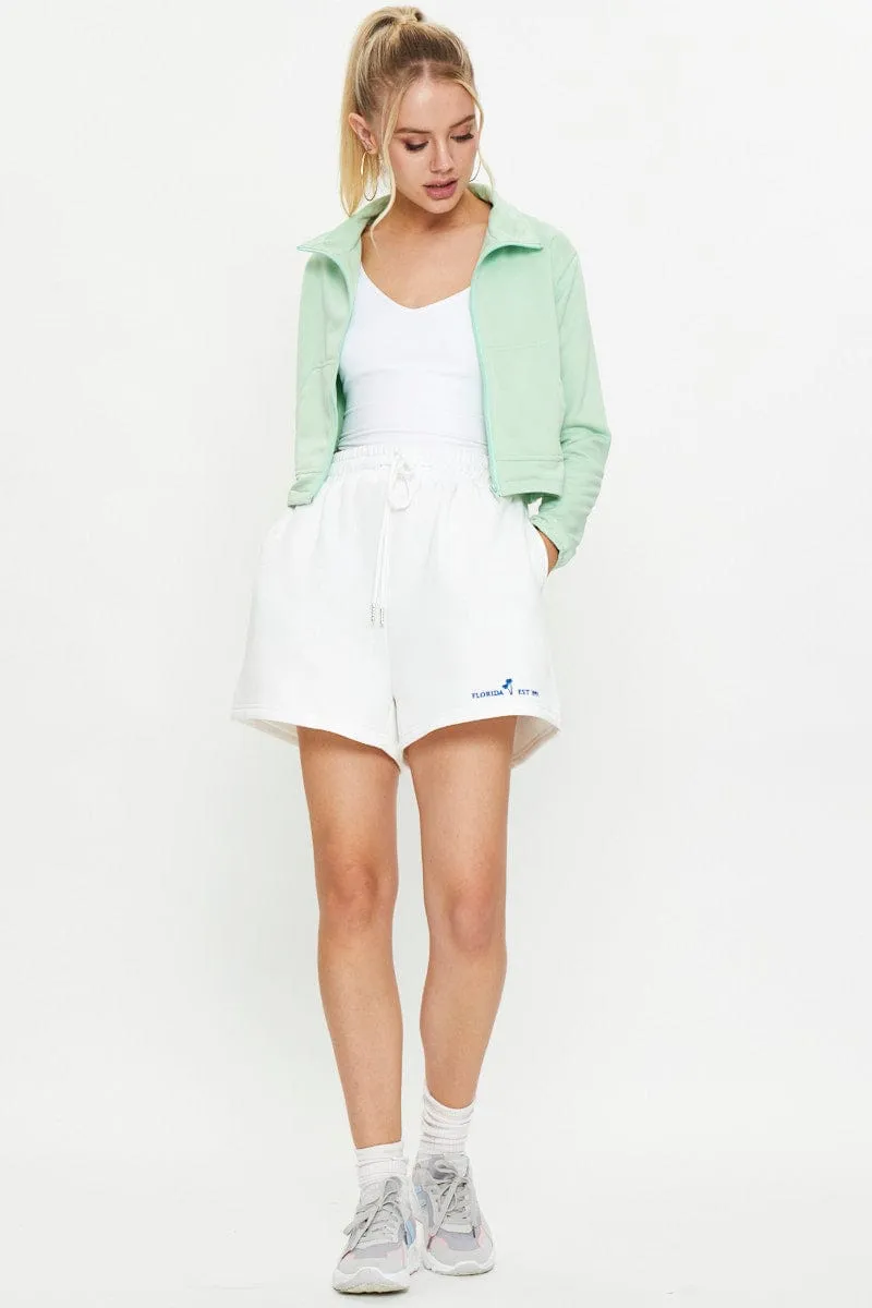 Green Zip Front Track Jacket sold by Ally Fashion product image thumbnail 3