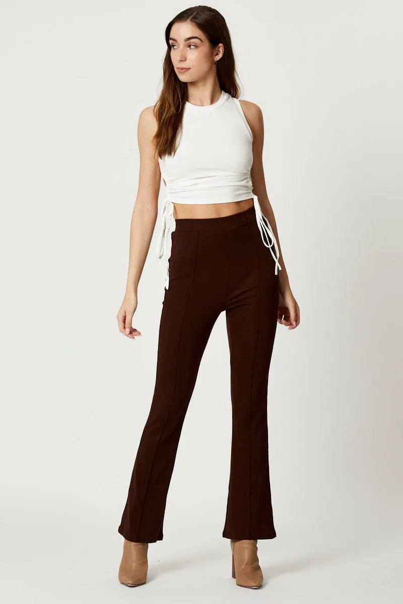 White Cut Out Tank sold by Ally Fashion product image thumbnail 2