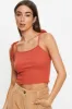 Brown Tie Shoulder Top sold by Ally Fashion