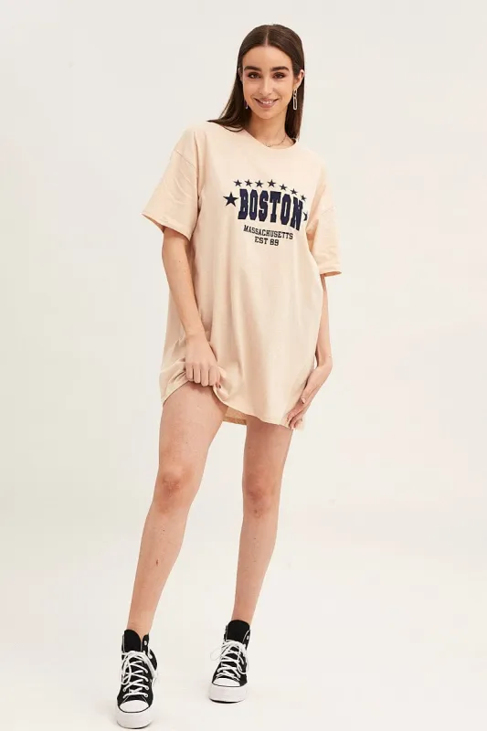 Beige Smock Top sold by Ally Fashion